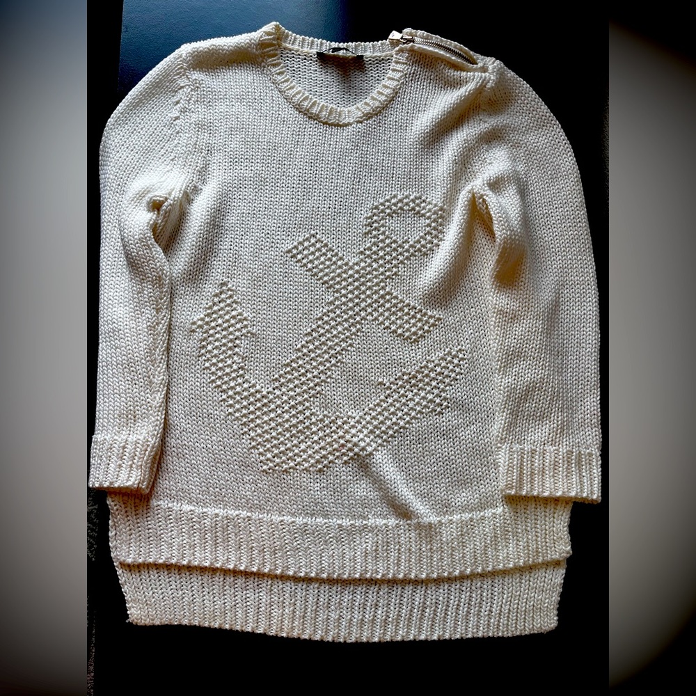Ann Taylor knitted sweater M cream